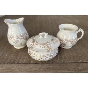 Edwin M Knowles China Co Antique Semi Vitreous China Set